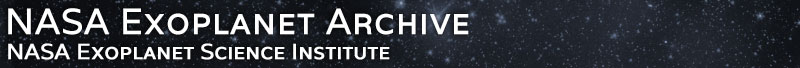 Exoplanet Archive banner